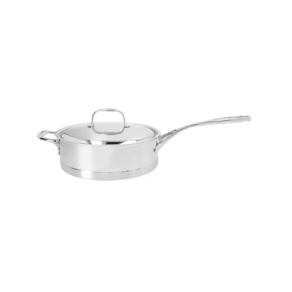 Demeyere Atlantis 7 sauté pan with lid stainless steel Ø24 cm