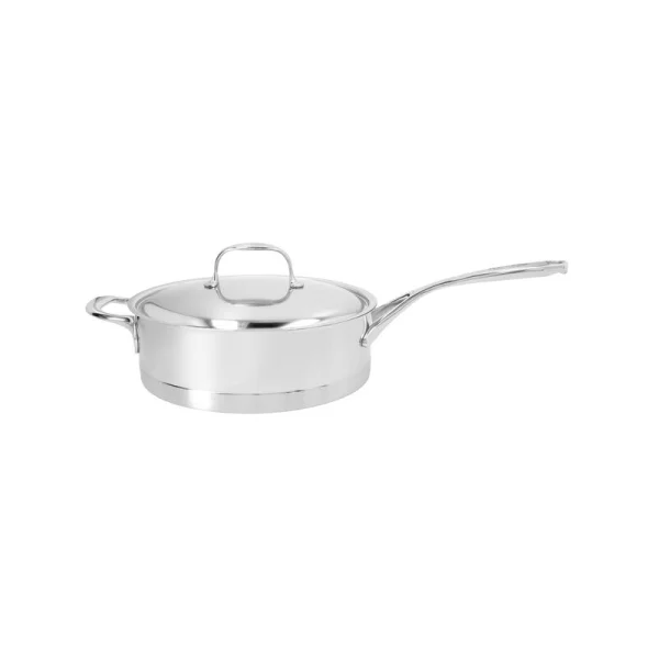 Demeyere Atlantis 7 sauté pan with lid stainless steel Ø28 cm