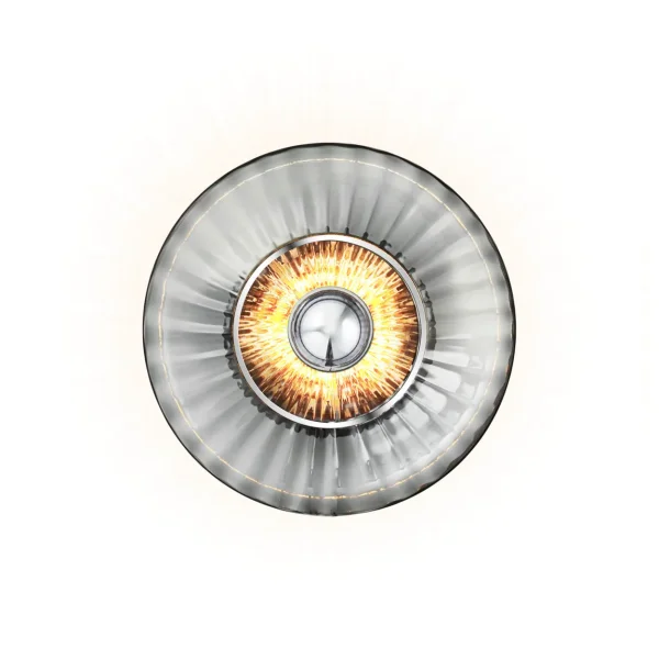 Design By Us New Wave Optic wall lamp Ø26 cm Smoke