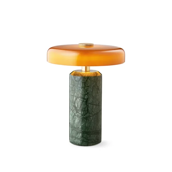 Design By Us Trip table lamp Ø17x21 cm marble Moss green-amber