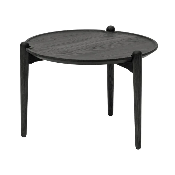 Design House Stockholm Aria coffee table Black oak, Ø50x37 cm