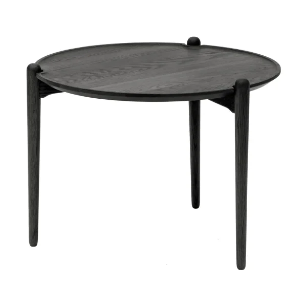 Design House Stockholm Aria coffee table Black oak, Ø60x46 cm