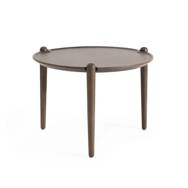 Design House Stockholm Aria coffee table Dark oak, Ø60x37 cm