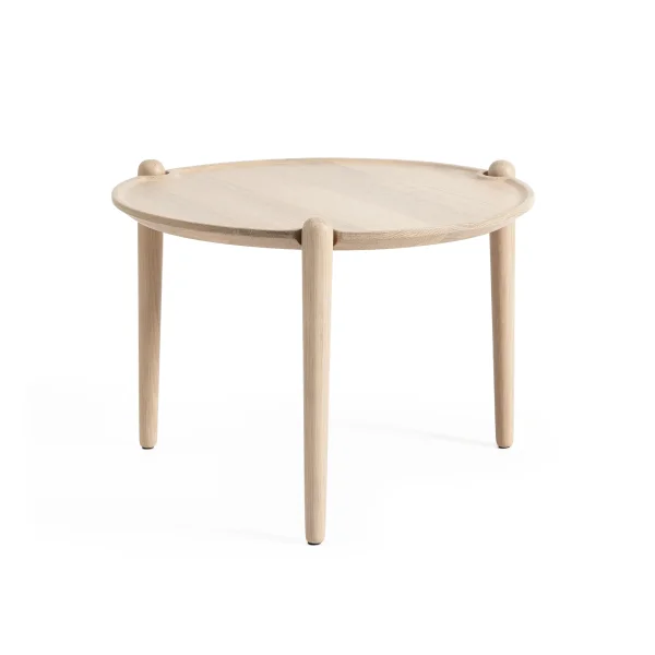 Design House Stockholm Aria coffee table Light oak, Ø50x37 cm