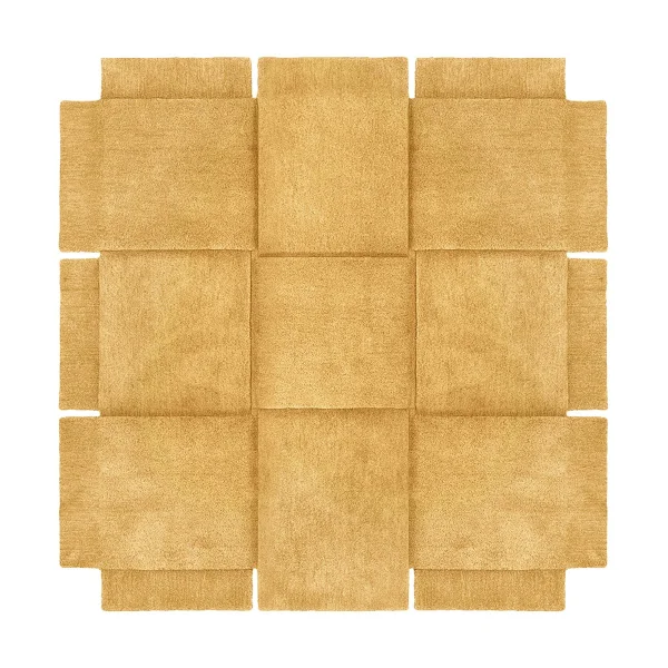 Design House Stockholm Basket rug yellow ochre 180x180 cm