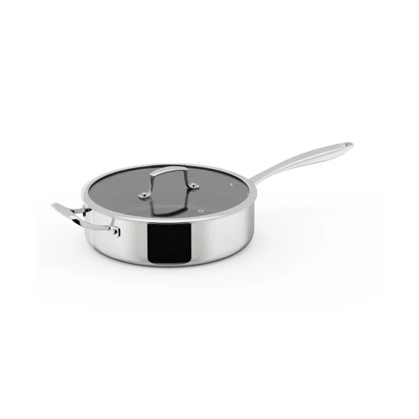 Dorre Trivence sauté pan ceramic coating Stainless steel, glass lid, Ø28 cm