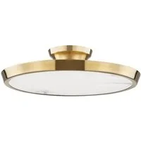 Draper Flush Light, Light, Brass - Andrew Martin