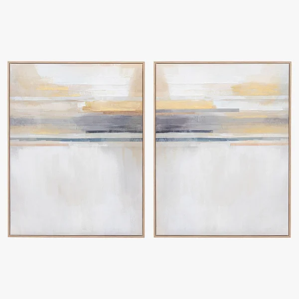 Dusk Glow Framed Canvas, Set of 2