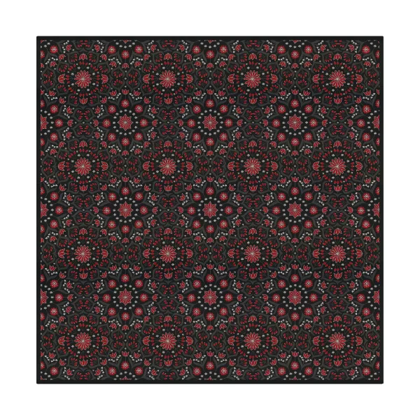 Ekelund Linneväveri Bettys jul tablecloth 145x145 cm Red-black