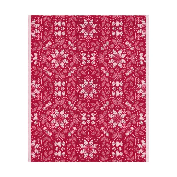 Ekelund Linneväveri Warm cotton blanket 140x170 cm Red