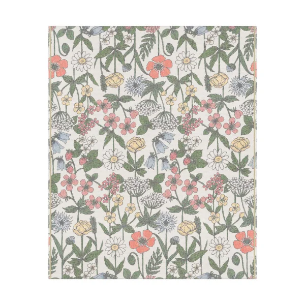 Ekelund Linneväveri Wildflower cotton blanket 140x170 cm Multi