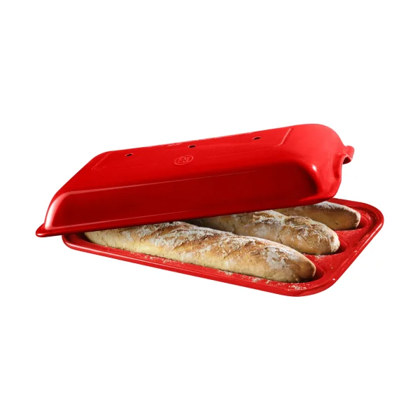 Emile Henry Emile Henry baguette mold Red