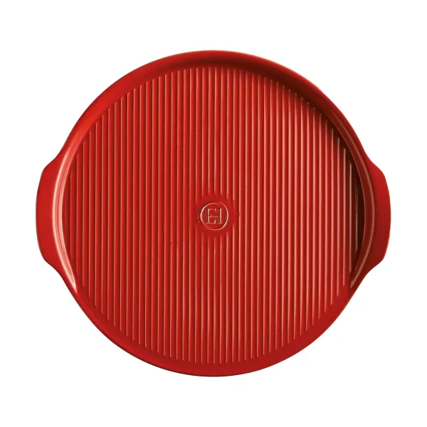 Emile Henry Emile Henry pizza stone ridged Ø40 cm Red