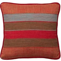 Es Cavalet 3, Sustainable Feather, Cushion, 50cm x 50cm - Andrew Martin Cotton Blend Stripe