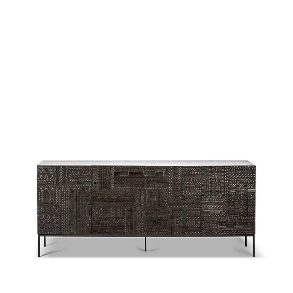 Ethnicraft Ancestors Tabwa sideboard Teak 4 doors