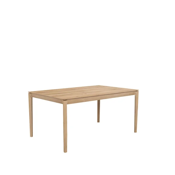Ethnicraft Beech dining table with extension leaf Oak wax oil 90x160/240 cm