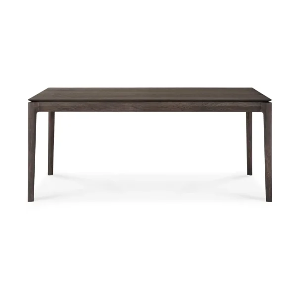 Ethnicraft Beech extendable dining table Brown-lacquered oak, 100x180/280 cm