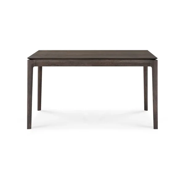 Ethnicraft Beech extendable dining table Brown-lacquered oak, 90x140/220 cm