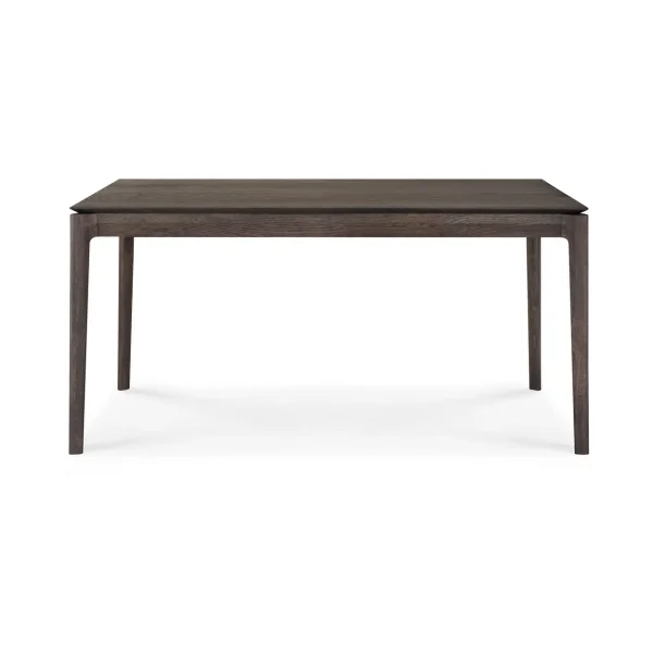 Ethnicraft Beech extendable dining table Brown lacquered oak, 90x160/240 cm