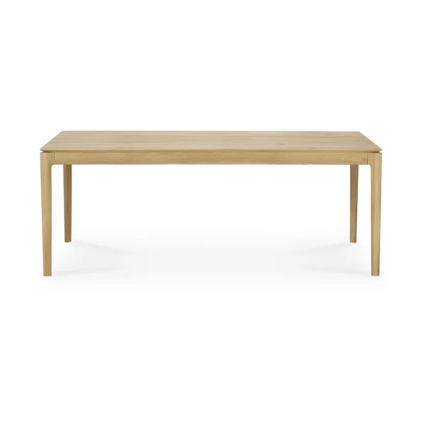 Ethnicraft Beech extendable dining table Lacquered oak, 100x200/300 cm