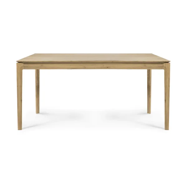Ethnicraft Beech extendable dining table Lacquered oak, 90x140/220 cm