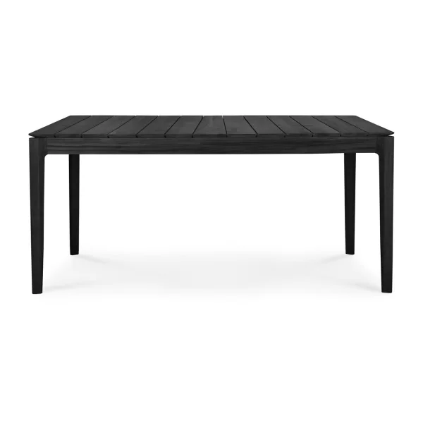 Ethnicraft Bok outdoor dining table black stained teak 162x80 cm