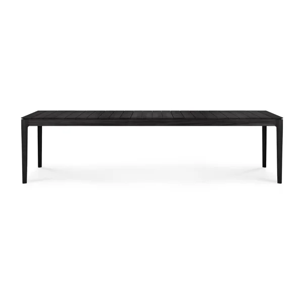 Ethnicraft Bok outdoor dining table black stained teak 300x110 cm