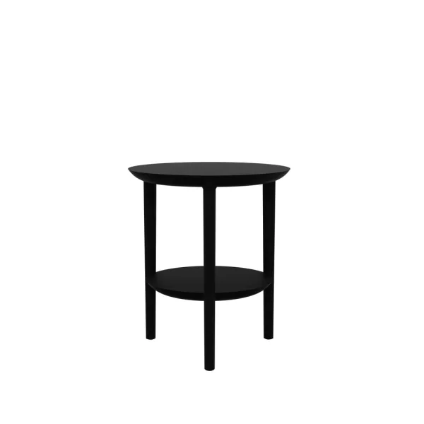 Ethnicraft Bok side table Ø43 cm Black oak Ø43
