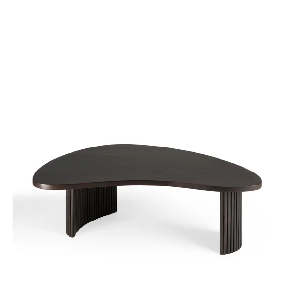 Ethnicraft Boomerang coffee table Mahogany dark brown 85x77 cm