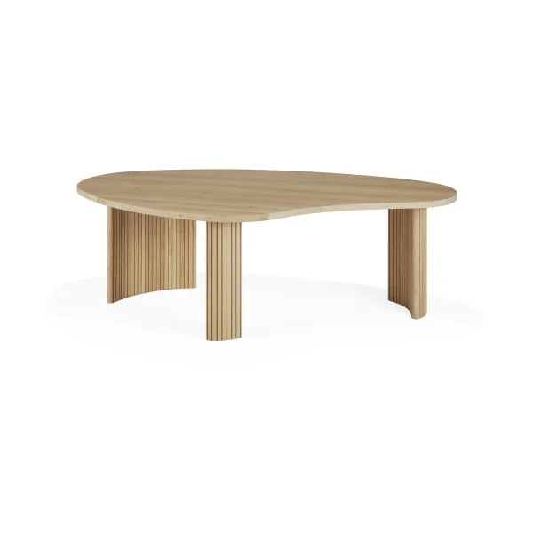 Ethnicraft Boomerang coffee table Oak, 126x74 cm