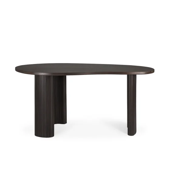 Ethnicraft Boomerang desk 160x83x76 cm Dark brown stained mahogany