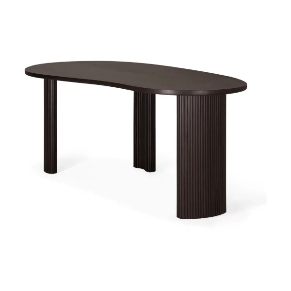 Ethnicraft Boomerang desk Dark brown mahogany, 200x100x76 cm