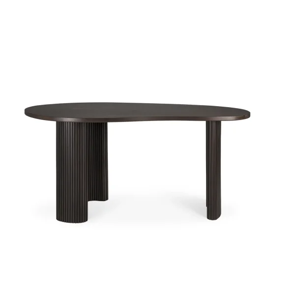 Ethnicraft Boomerang desk Dark brown stained mahogany,160x83x76 cm