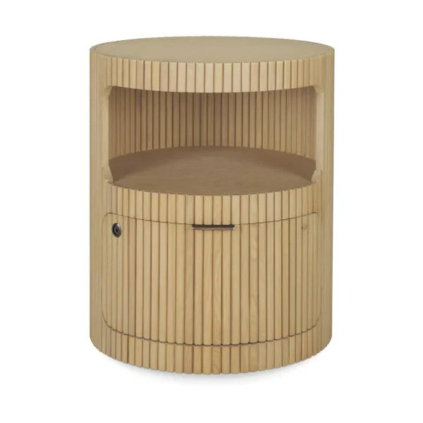 Ethnicraft Boomerang hook rack with key lock Oak, Ø45 cm