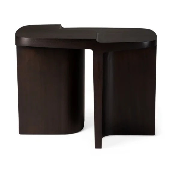 Ethnicraft Brutalist side table Rose brown mahogany, 60x40 cm