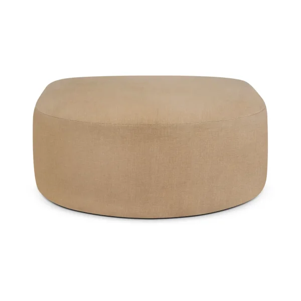 Ethnicraft Bulky semi-circle ottoman Light sepia