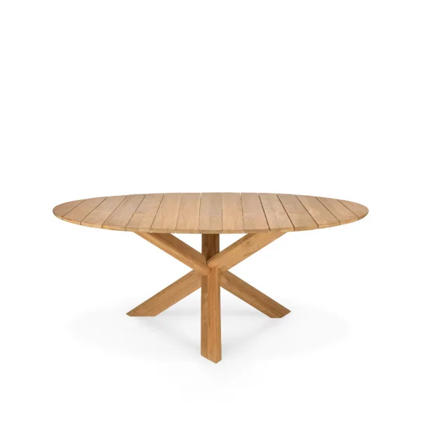 Ethnicraft Circle outdoor dining table teak Ø163 cm