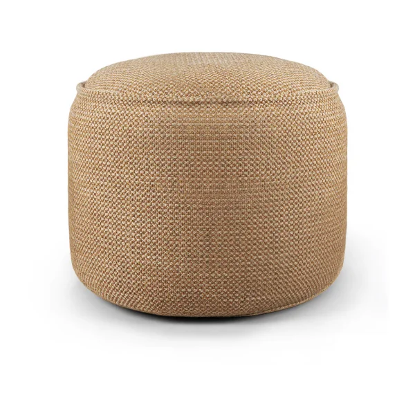 Ethnicraft Donut outdoor pouf seat pouf Marsala check