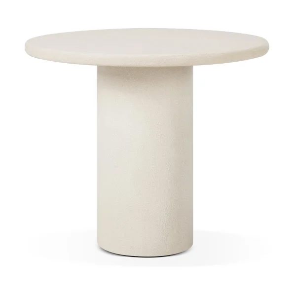 Ethnicraft Elements dining table Off White, Ø90 cm