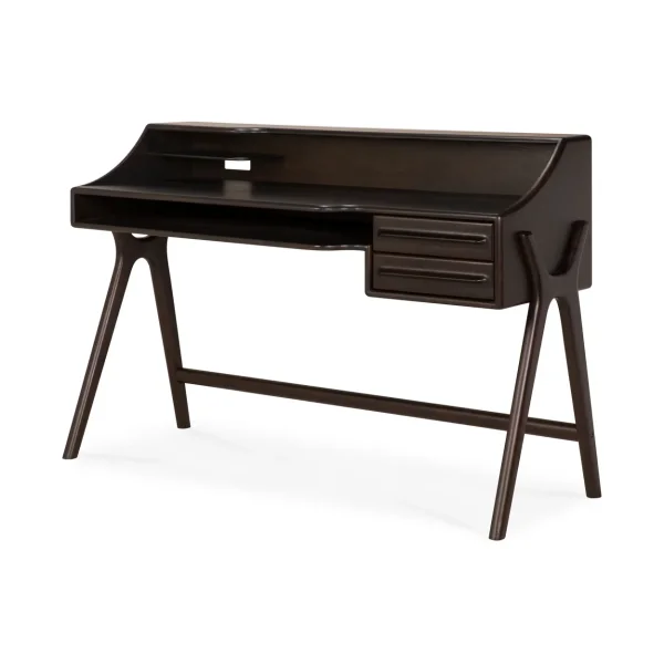 Ethnicraft Flow desk Rose brown mahogany, 140x55 cm