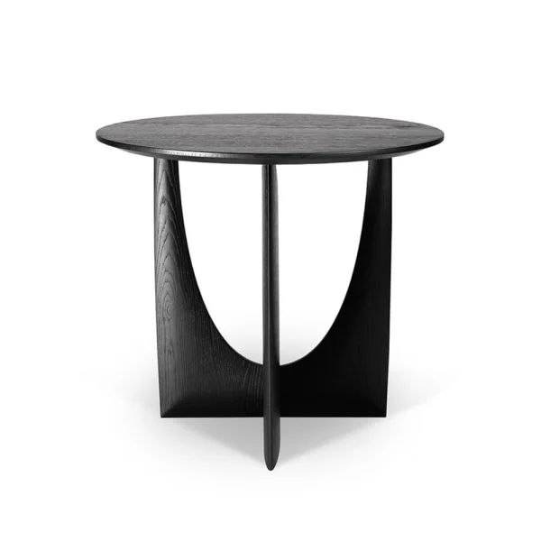 Ethnicraft Geometric side table Black oak Ø51