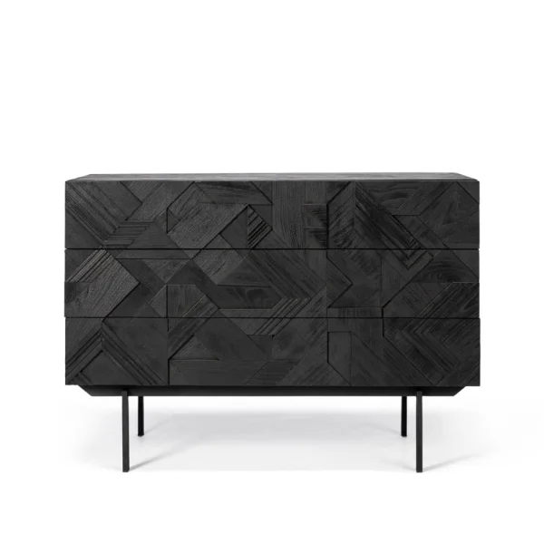 Ethnicraft Graphic dresser 87x100 cm Black teak