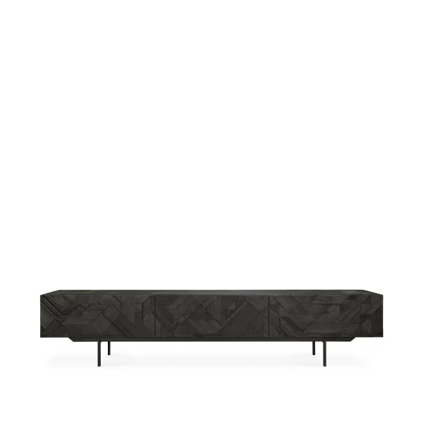 Ethnicraft Graphic media cabinet Black 242 cm