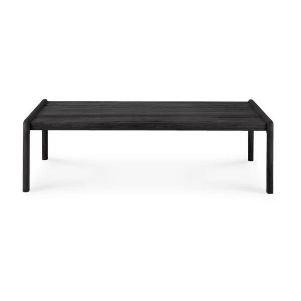 Ethnicraft Jack outdoor coffee table black stained teak 120x65 cm