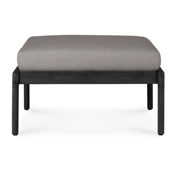 Ethnicraft Jack outdoor footstool black stained teak Mocha