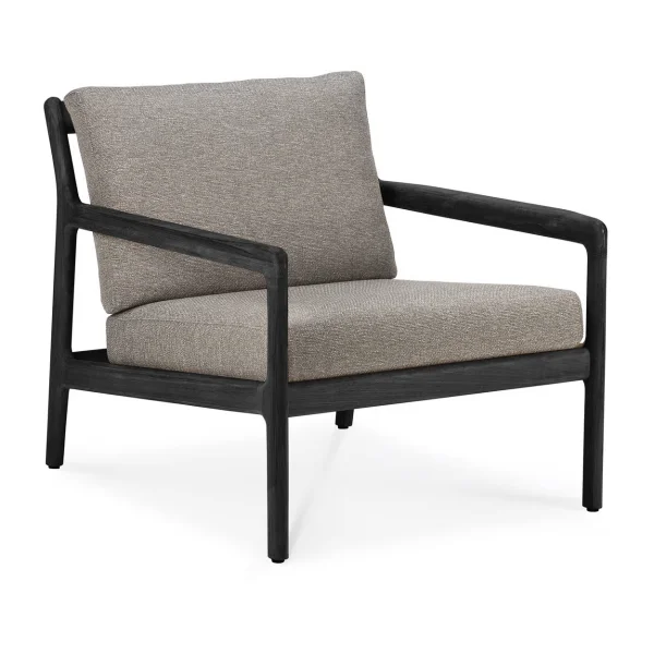 Ethnicraft Jack outdoor lounge armchair black-stained teak Mocha