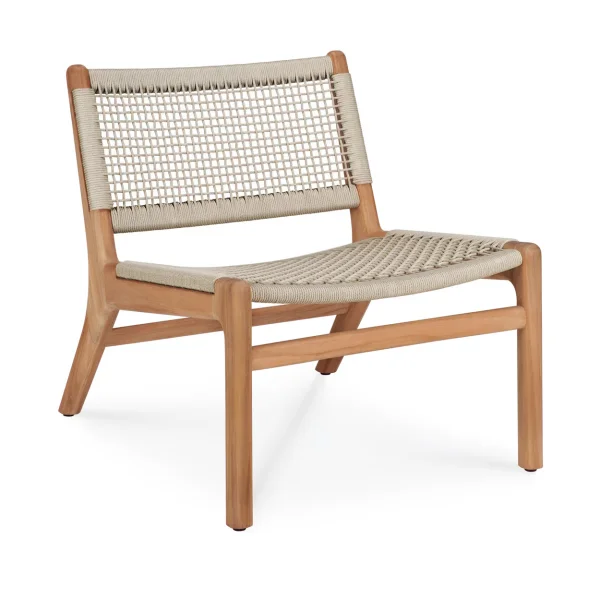 Ethnicraft Jack outdoor lounge armchair teak Beige