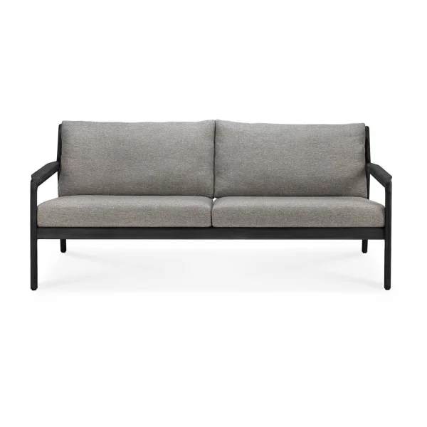 Ethnicraft Jack outdoor sofa 2-seater black stained teak Mocha