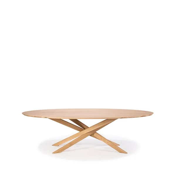 Ethnicraft Mikado oval dining table Hardwax oiled oak
