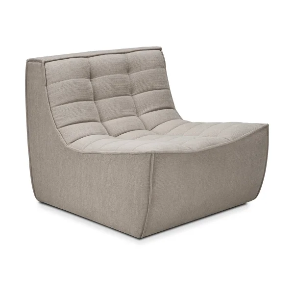 Ethnicraft N701 armchair Fabric Ecru beige